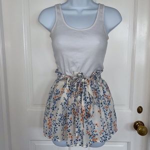 Floral Paper Bag Shorts